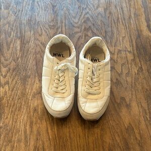 Madewell Cream Athletic Sneakers